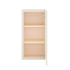 Modernform Cabinet Slim Dove White 18" W X 36" H X 12" D Single Glass Door Wall Cabinet