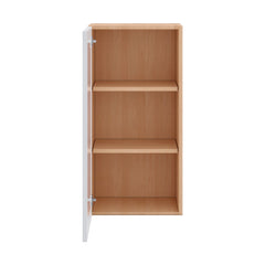 Modernform Cabinet Gloss White 18" W X 36" H X 12" D Single Glass Door Wall Cabinet