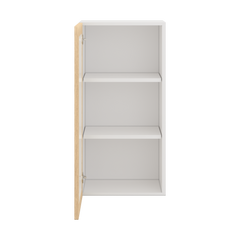 Modernform Cabinet Natural Oak 18" W X 36" H X 12" D Single Glass Door Wall Cabinet