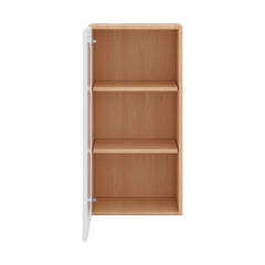 Modernform Cabinet Matte White 18" W X 36" H X 12" D Single Glass Door Wall Cabinet