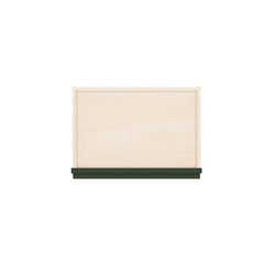 Modernform Cabinet Slim Sage Green 18" W X 36" H X 12" D Single Glass Door Wall Cabinet
