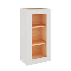 Modernform Cabinet White Shaker 18" W X 36" H X 12" D Single Glass Door Wall Cabinet