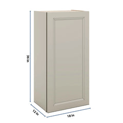 J&K Pebble B6 Single Door Wall Cabinet - 18" W x 36" H