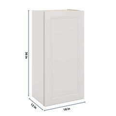 J&K Pure B5 Single Door Wall Cabinet - 18" W x 36" H