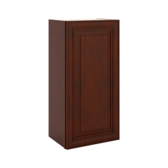J&K Mahogany J5 Single Door Wall Cabinet - 18" W x 36" H