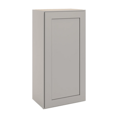 CNC Luxor 5-Piece Misty Grey 18" W X 36" H Single Door Wall Cabinet