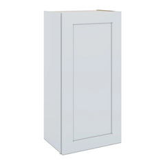 J&K White Shaker S8 Single Door Wall Cabinet - 18" W x 36" H