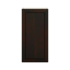 J&K Espresso K8 Single Door Wall Cabinet - 18" W x 36" H