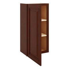 J&K Mahogany J5 Single Door Wall Cabinet - 18" W x 36" H