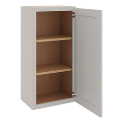 CNC Luxor 5-Piece Misty Grey 18" W X 36" H Single Door Wall Cabinet