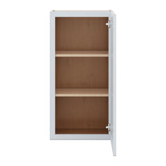 J&K White Shaker S8 Single Door Wall Cabinet - 18" W x 36" H