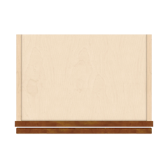 J&K Mocha Glazed K10 Single Door Wall Cabinet - 18" W x 36" H