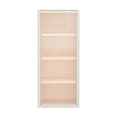 Modernform Cabinet Slim Dove White 18" W X 42" H X 12" D Single Glass Door Wall Cabinet