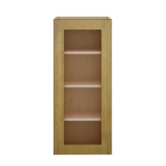 Modernform Cabinet Natural Shaker 18" W X 42" H X 12" D Single Glass Door Wall Cabinet
