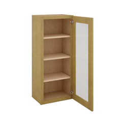 Modernform Cabinet Natural Shaker 18" W X 42" H X 12" D Single Glass Door Wall Cabinet