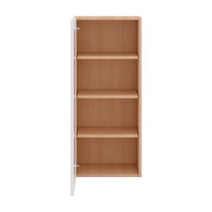 Modernform Cabinet Matte White 18" W X 42" H X 12" D Single Glass Door Wall Cabinet