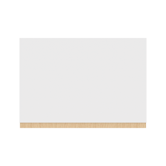 Modernform Cabinet Natural Oak 18" W X 42" H X 12" D Single Glass Door Wall Cabinet