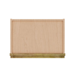 Modernform Cabinet Natural Shaker 18" W X 42" H X 12" D Single Glass Door Wall Cabinet