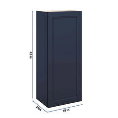 J&K Naval B7 Single Door Wall Cabinet - 18" W x 42" H