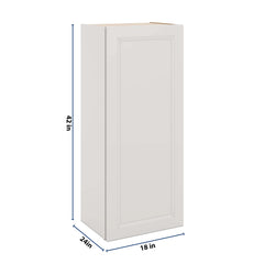 J&K Pure B5 Single Door Wall Cabinet - 18" W x 42" H
