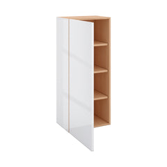 Modernform Cabinet Gloss White 18" W X 42" H X 12" D Single Door Wall Cabinet