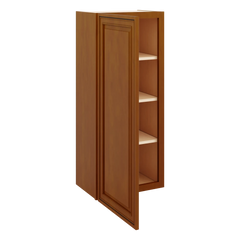 J&K Mocha Glazed K10 Single Door Wall Cabinet - 18" W x 42" H