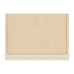J&K Pearl Glazed H9 Single Door Wall Cabinet - 18" W x 42" H