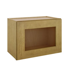 Modernform Cabinet Natural Shaker 21" W X 15" H X 12" D Single Glass Door Wall Cabinet