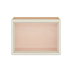 Modernform Cabinet Slim Dove White 21" W X 15" H X 12" D Single Glass Door Wall Cabinet