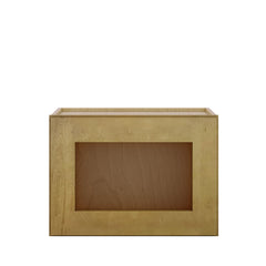 Modernform Cabinet Natural Shaker 21" W X 15" H X 12" D Single Glass Door Wall Cabinet