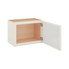 Modernform Cabinet Slim Dove White 21" W X 15" H X 12" D Single Glass Door Wall Cabinet