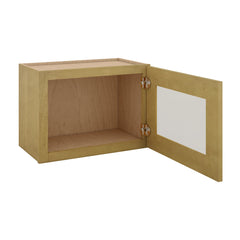 Modernform Cabinet Natural Shaker 21" W X 15" H X 12" D Single Glass Door Wall Cabinet