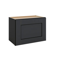 Modernform Cabinet Onyx Black Shaker 21" W X 15" H X 12" D Single Door Wall Cabinet