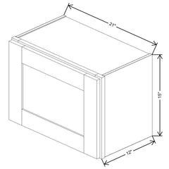 Fabuwood Allure Onyx Frost  21"W X 15"H Wall
