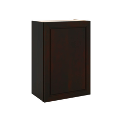 J&K Espresso K8 Single Door Wall Cabinet - 21" W x 30" H
