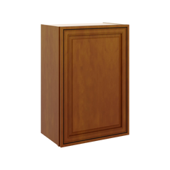 J&K Mocha Glazed K10 Single Door Wall Cabinet - 21" W x 30" H