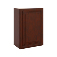 J&K Mahogany J5 Single Door Wall Cabinet - 21" W x 30" H