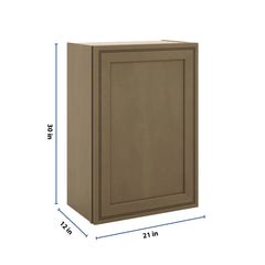 J&K Hazel H8 Single Door Wall Cabinet - 21" W x 30" H