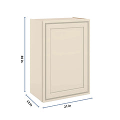J&K Pearl Glazed H9 Single Door Wall Cabinet - 21" W x 30" H