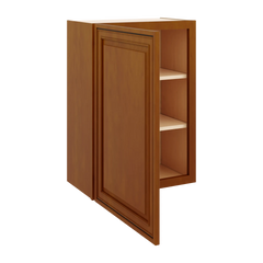 J&K Mocha Glazed K10 Single Door Wall Cabinet - 21" W x 30" H