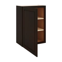 J&K Espresso K8 Single Door Wall Cabinet - 21" W x 30" H