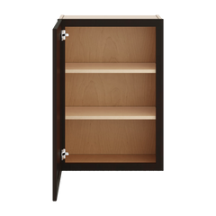 J&K Espresso K8 Single Door Wall Cabinet - 21" W x 30" H