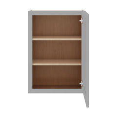 J&K Castle Grey S5 Single Door Wall Cabinet - 21" W x 30" H