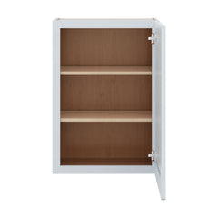 J&K White Shaker S8 Single Door Wall Cabinet - 21" W x 30" H