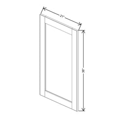 J&K Almond S2 Dummy Door Panel 21" W x 36" H