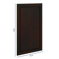 J&K Espresso K8 Dummy Door Panel 21" W x 36" H