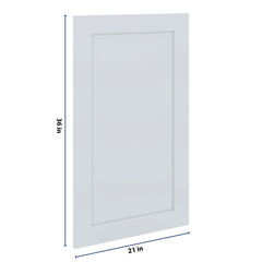 J&K White Shaker S8 Dummy Door Panel 21" W x 36" H