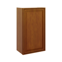 J&K Mocha Glazed K10 Single Door Wall Cabinet - 21" W x 36" H