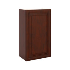 J&K Mahogany J5 Single Door Wall Cabinet - 21" W x 36" H