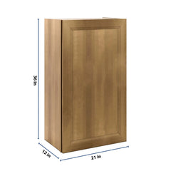 J&K Butterscotch B8 Single Door Wall Cabinet - 21" W x 36" H